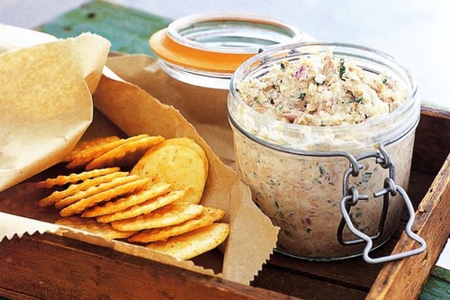 Creamy tuna and onion dip