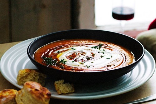Carrot and maple syrup soup